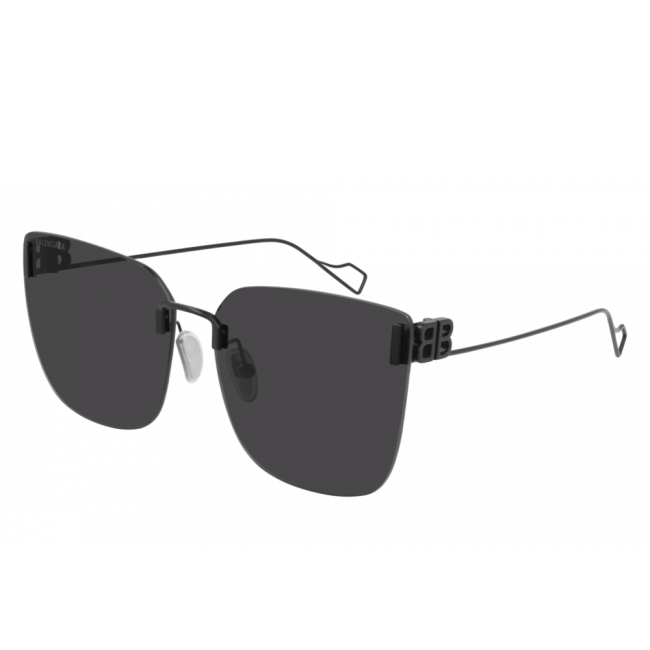 Sunglasses man woman Leziff Santiago Black-Black Satin