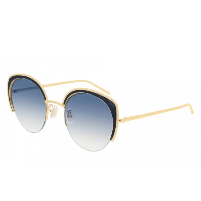 Occhiali da sole uomo donna Leziff Beverly Hills Nero-Nero Satinato