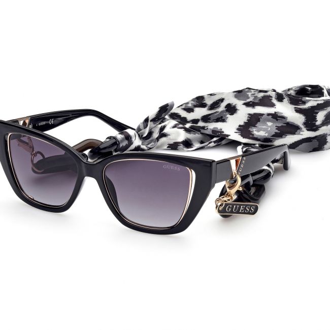 Sunglasses man woman Leziff Santiago Black-Black Satin