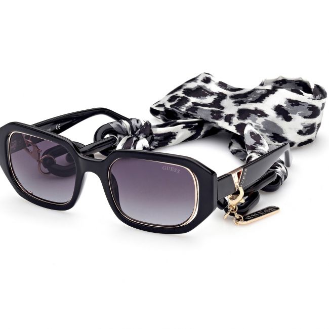 Occhiali da sole uomo donna Leziff M1863 Argento-Nero
