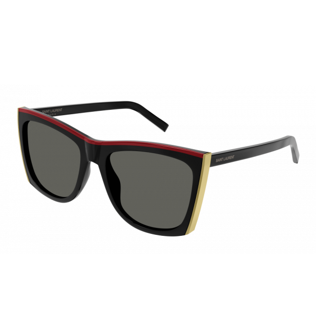 Occhiali da sole uomo donna Leziff M1863 Argento-Nero