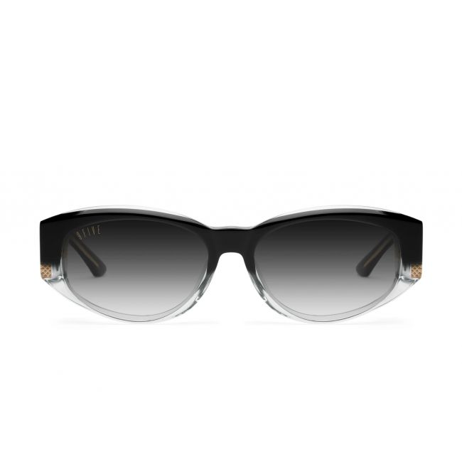 Occhiali da sole uomo donna 9FIVE 50-50 Flip-Up Gold Round