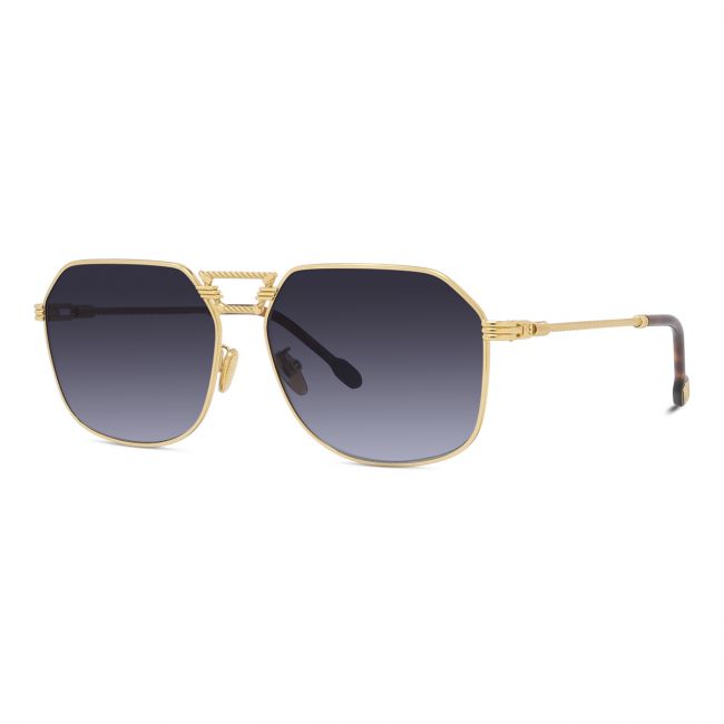 Occhiali da sole uomo donna 9FIVE 50-50 Flip-Up Gold Round